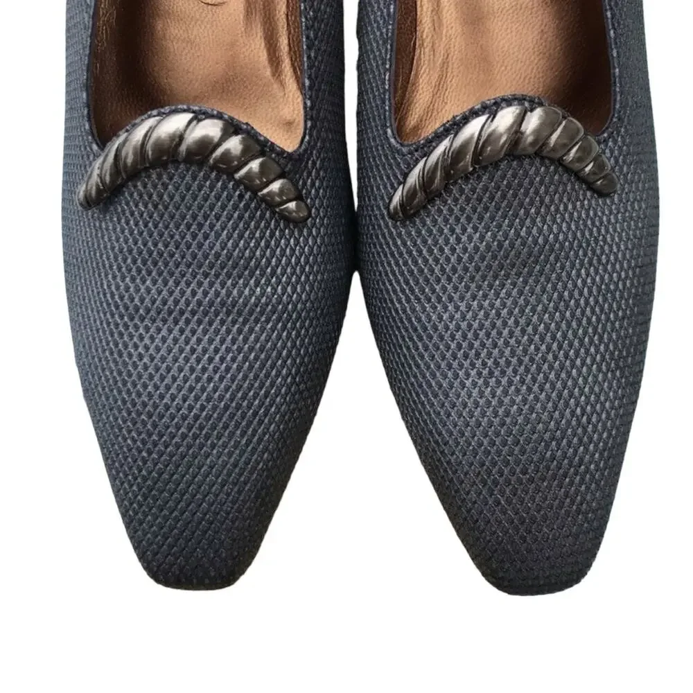 Stuart Weitzman pump with detailed chunky heel Women's 6.5